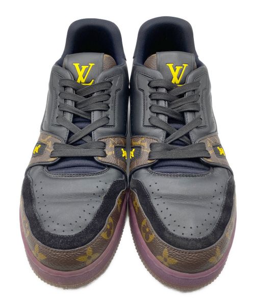 LOUIS VUITTON（ルイ ヴィトン）LOUIS VUITTON (ルイ ヴィトン) モノグラムトレーナーラインスニーカー ブラウン サイズ:7.5の古着・服飾アイテム