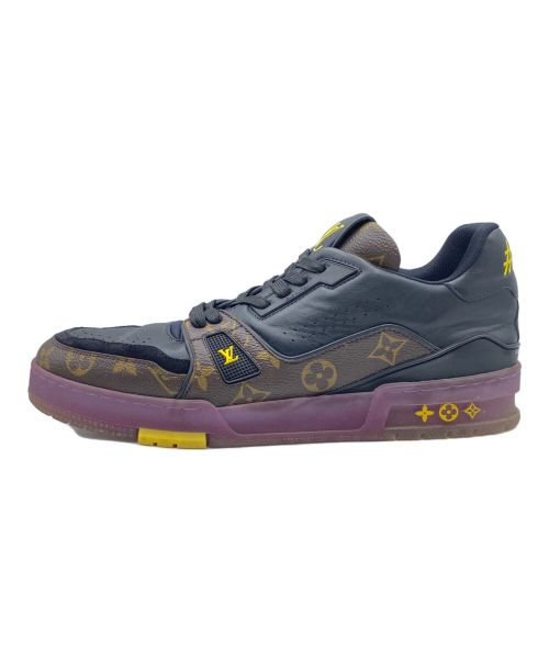 LOUIS VUITTON（ルイ ヴィトン）LOUIS VUITTON (ルイ ヴィトン) モノグラムトレーナーラインスニーカー ブラウン サイズ:7.5の古着・服飾アイテム