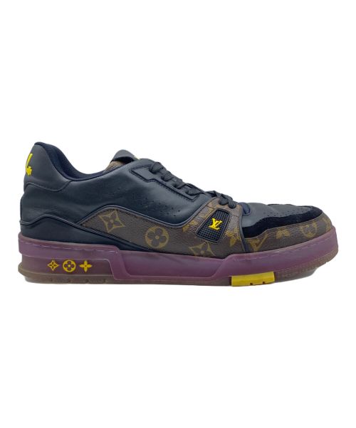 LOUIS VUITTON（ルイ ヴィトン）LOUIS VUITTON (ルイ ヴィトン) モノグラムトレーナーラインスニーカー ブラウン サイズ:7.5の古着・服飾アイテム