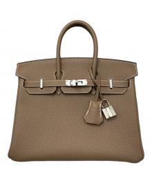 HERMES（エルメス）の古着「バーキン 25/シルバー金具/トゴ/エトゥープ/U刻印」｜エトゥープ