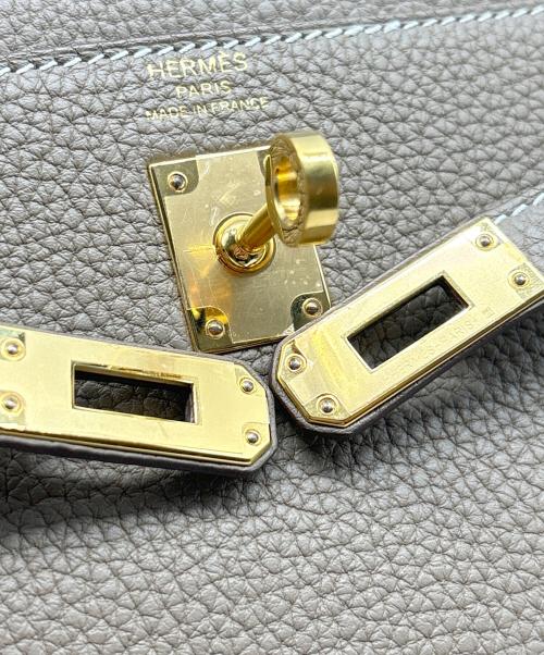 HERMES（エルメス）HERMES (エルメス) ケリー 25/内縫い/ゴールド金具/トゴ/エトゥープ/U刻印：2022年製 エトゥープ サイズ:25の古着・服飾アイテム