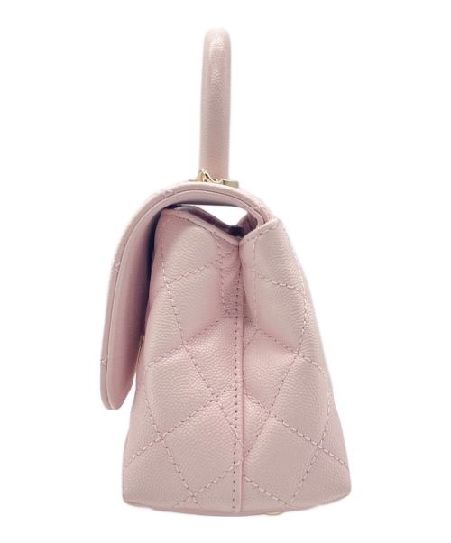 CHANEL（シャネル）CHANEL (シャネル) ココハンドルショルダーバッグ ライトピンク サイズ:19/XXSの古着・服飾アイテム