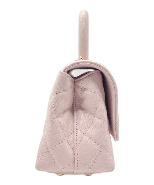 CHANEL（シャネル）CHANEL (シャネル) ココハンドルショルダーバッグ ライトピンク サイズ:19/XXSの古着・服飾アイテム
