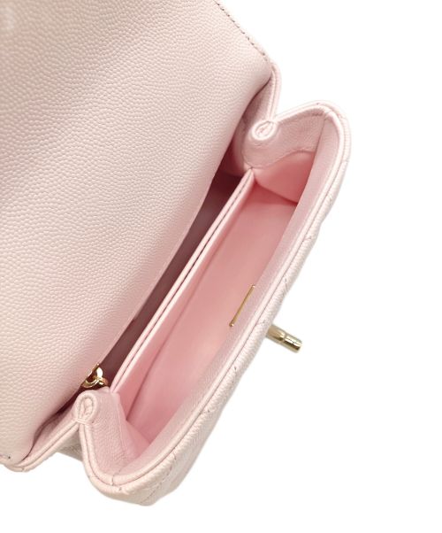 CHANEL（シャネル）CHANEL (シャネル) ココハンドルショルダーバッグ ライトピンク サイズ:19/XXSの古着・服飾アイテム