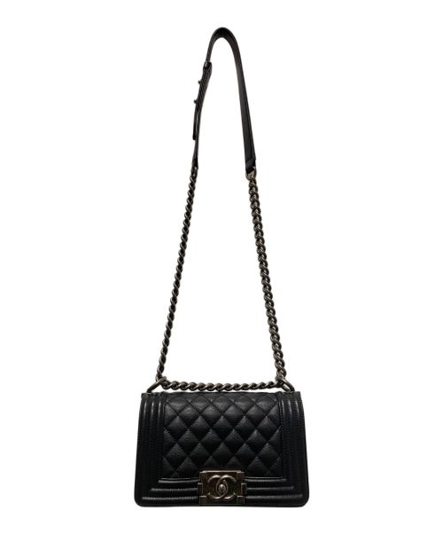 CHANEL（シャネル）CHANEL (シャネル) ボーイシャネル スモール ブラック サイズ:20（スモール）の古着・服飾アイテム