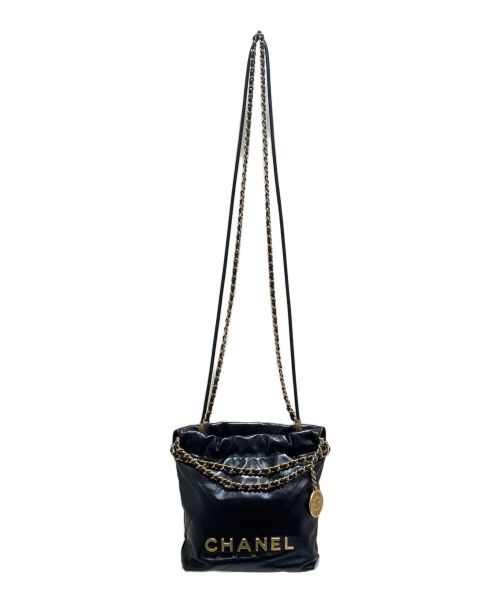 CHANEL（シャネル）CHANEL (シャネル) シャネル22 ミニ ブラック×ゴールド金具の古着・服飾アイテム