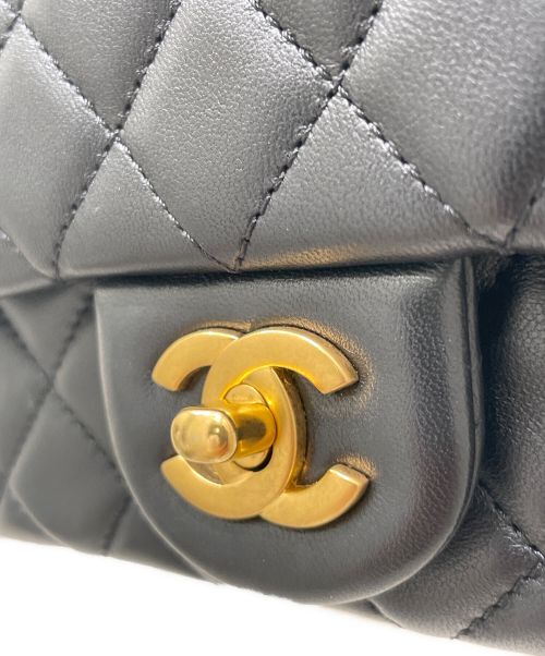 CHANEL（シャネル）CHANEL (シャネル) マトラッセ20/ココボールチェーンショルダーバッグ ブラック×ゴールド サイズ:20　　の古着・服飾アイテム
