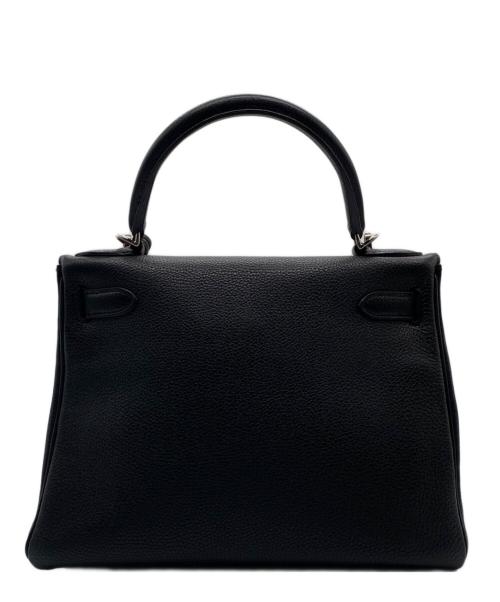 HERMES（エルメス）HERMES (エルメス) ケリー28 内縫い/シルバー金具/トリヨンクレマンス/ノワール/☐P刻印：2012年製 ブラック サイズ:28の古着・服飾アイテム