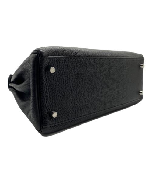 HERMES（エルメス）HERMES (エルメス) ケリー28 内縫い/シルバー金具/トリヨンクレマンス/ノワール/☐P刻印：2012年製 ブラック サイズ:28の古着・服飾アイテム