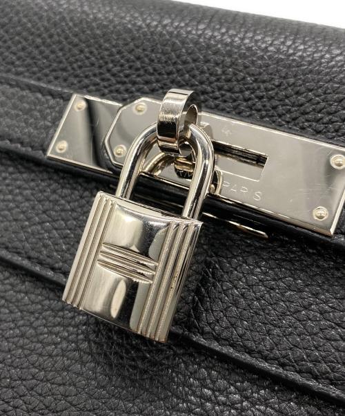 HERMES（エルメス）HERMES (エルメス) ケリー28 内縫い/シルバー金具/トリヨンクレマンス/ノワール/☐P刻印：2012年製 ブラック サイズ:28の古着・服飾アイテム