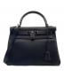 HERMES（エルメス）の古着「ケリー28 内縫い/シルバー金具/トリヨンクレマンス/ノワール/☐P刻印：2012年製」｜ブラック