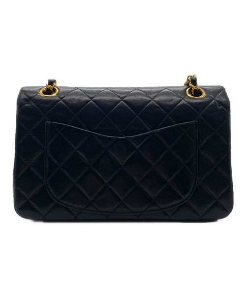 CHANEL（シャネル）CHANEL (シャネル) Wフラップチェーンショルダーバッグ ブラックの古着・服飾アイテム