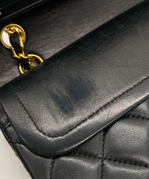 CHANEL（シャネル）CHANEL (シャネル) Wフラップチェーンショルダーバッグ ブラックの古着・服飾アイテム
