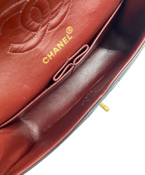 CHANEL（シャネル）CHANEL (シャネル) Wフラップチェーンショルダーバッグ ブラック サイズ:23の古着・服飾アイテム