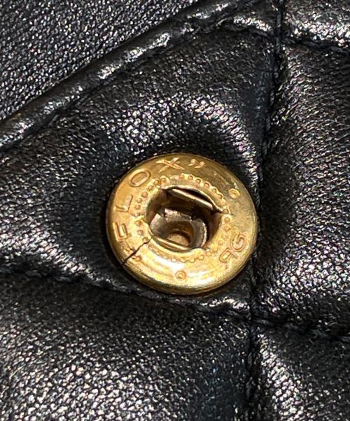 CHANEL（シャネル）CHANEL (シャネル) マトラッセ23 ブラック×ゴールド サイズ:23の古着・服飾アイテム