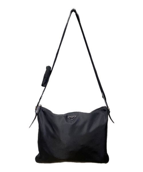 PRADA（プラダ）PRADA (プラダ) Re-Nylon Shoulder Bag（リナイロンショルダーバッグ） ブラックの古着・服飾アイテム