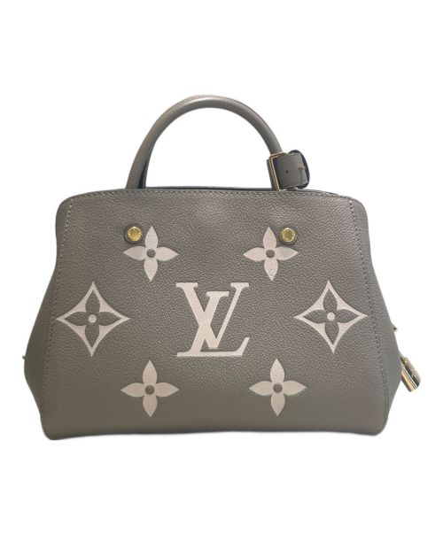 LOUIS VUITTON（ルイ ヴィトン）LOUIS VUITTON (ルイ ヴィトン) モンテーニュBB グレー×ベージュの古着・服飾アイテム