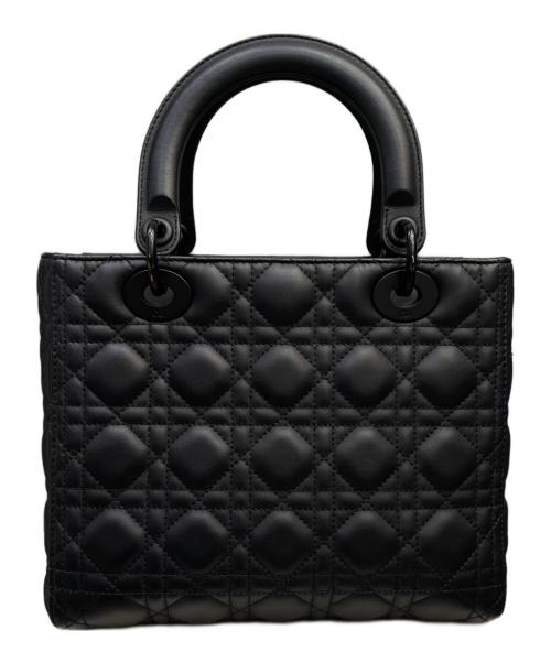 Christian Dior（クリスチャン ディオール）Christian Dior (クリスチャン ディオール) Lady Dior Medium / レディディオール ミディアム  ブラック サイズ:ミディアムの古着・服飾アイテム