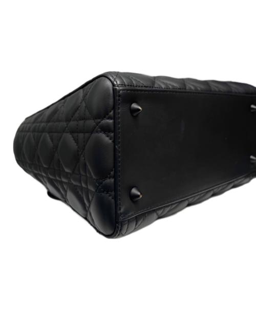 Christian Dior（クリスチャン ディオール）Christian Dior (クリスチャン ディオール) Lady Dior Medium / レディディオール ミディアム  ブラック サイズ:ミディアムの古着・服飾アイテム