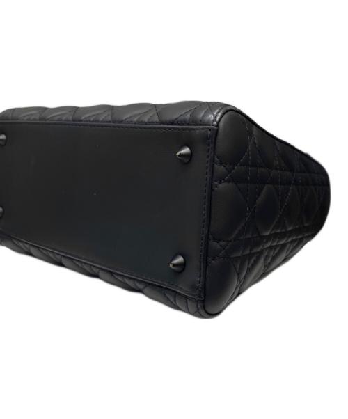 Christian Dior（クリスチャン ディオール）Christian Dior (クリスチャン ディオール) Lady Dior Medium / レディディオール ミディアム  ブラック サイズ:ミディアムの古着・服飾アイテム