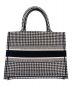 Christian Dior (クリスチャン ディオール) ブックトート ミディアム ホワイト×ブラック サイズ:ミディアム：280000円