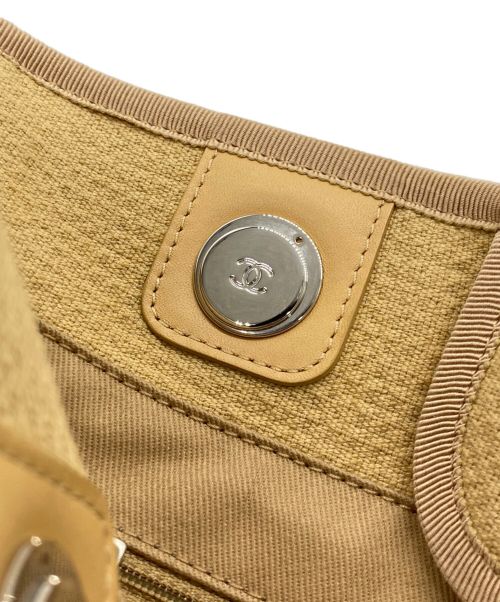 CHANEL（シャネル）CHANEL (シャネル) ドーヴィル トートバッグ MM ベージュ サイズ:MMの古着・服飾アイテム