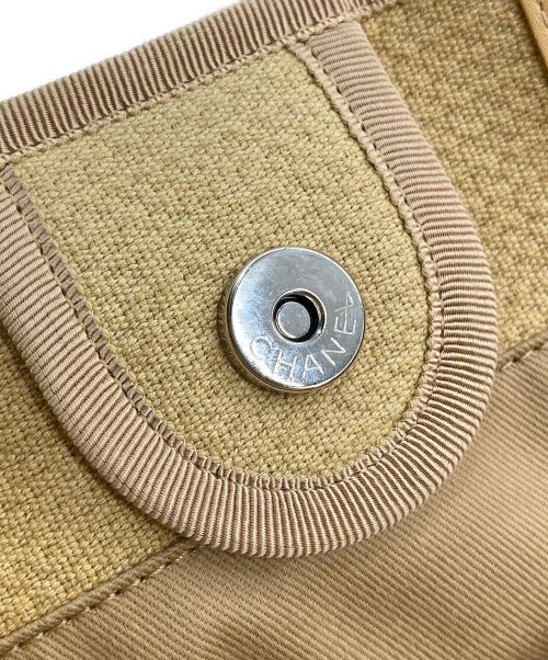 CHANEL（シャネル）CHANEL (シャネル) ドーヴィル トートバッグ MM ベージュ サイズ:MMの古着・服飾アイテム