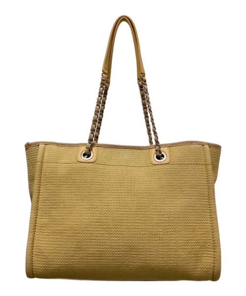 CHANEL（シャネル）CHANEL (シャネル) ドーヴィル トートバッグ MM ベージュ サイズ:MMの古着・服飾アイテム