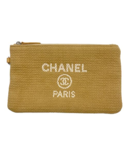 CHANEL（シャネル）CHANEL (シャネル) ドーヴィル トートバッグ MM ベージュ サイズ:MMの古着・服飾アイテム