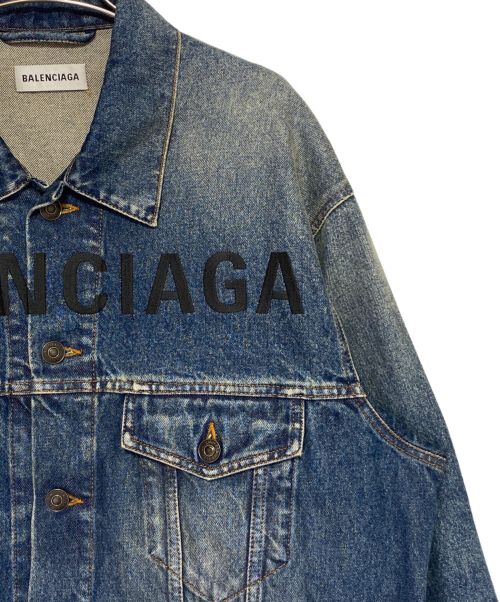 BALENCIAGA（バレンシアガ）BALENCIAGA (バレンシアガ) ロゴデニムジャケット サイズ:34の古着・服飾アイテム