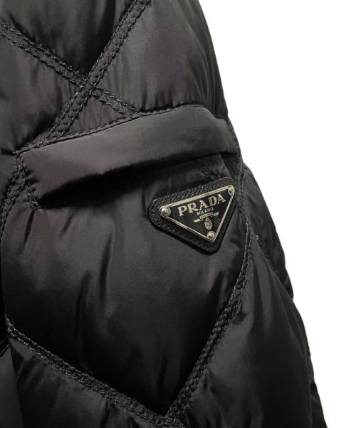 PRADA（プラダ）PRADA (プラダ) キルティングダウンジャケット ブラック サイズ:48の古着・服飾アイテム