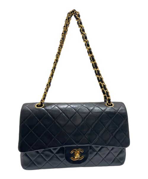 CHANEL（シャネル）CHANEL (シャネル) マトラッセ25 ブラック×ゴールド サイズ:25の古着・服飾アイテム