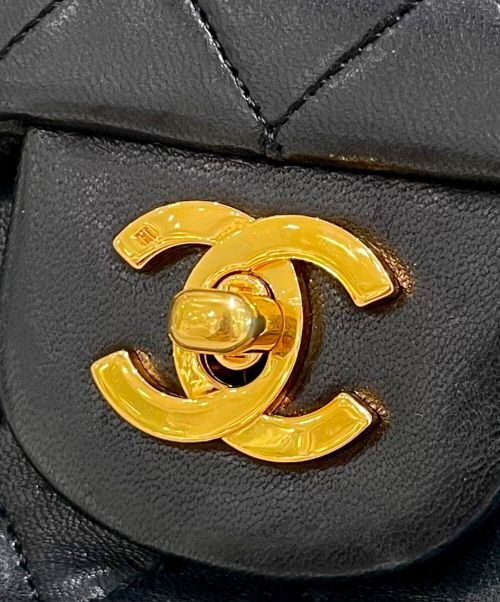 CHANEL（シャネル）CHANEL (シャネル) マトラッセ25 ブラック×ゴールド サイズ:25の古着・服飾アイテム