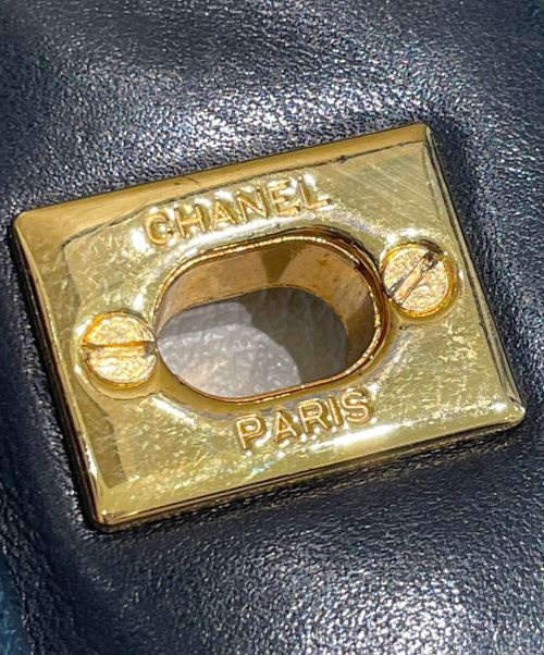 CHANEL（シャネル）CHANEL (シャネル) マトラッセ25 ブラック×ゴールド サイズ:25の古着・服飾アイテム