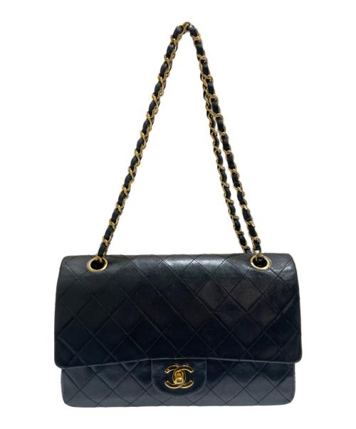 CHANEL（シャネル）CHANEL (シャネル) マトラッセ25 ブラック×ゴールド サイズ:25の古着・服飾アイテム