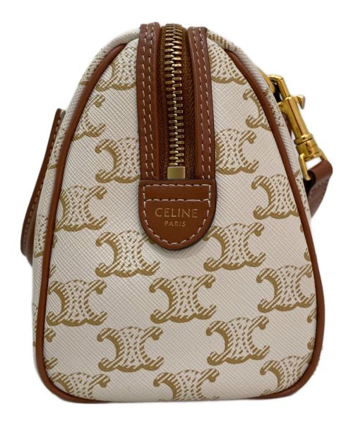 CELINE（セリーヌ）CELINE (セリーヌ) スモールボストン ホワイト サイズ:スモールの古着・服飾アイテム