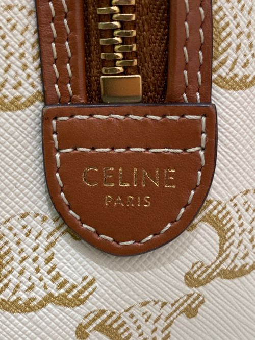 CELINE（セリーヌ）CELINE (セリーヌ) スモールボストン ホワイト サイズ:スモールの古着・服飾アイテム