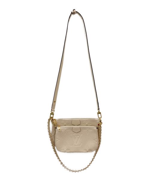 LOUIS VUITTON（ルイ ヴィトン）LOUIS VUITTON (ルイ ヴィトン) ミュルティ ポシェット アクセソワール クレームの古着・服飾アイテム
