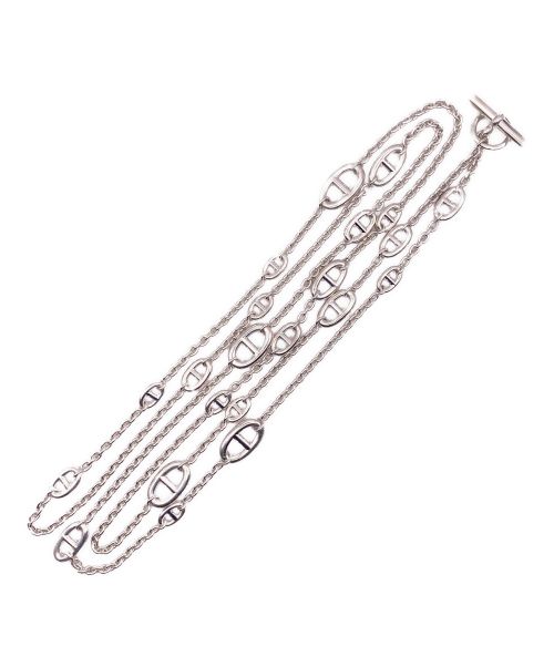 HERMES（エルメス）HERMES (エルメス) ペンダント 《ファランドール》シェーヌダンクル・ファランドールネックレス 160 サイズ:160㎝の古着・服飾アイテム