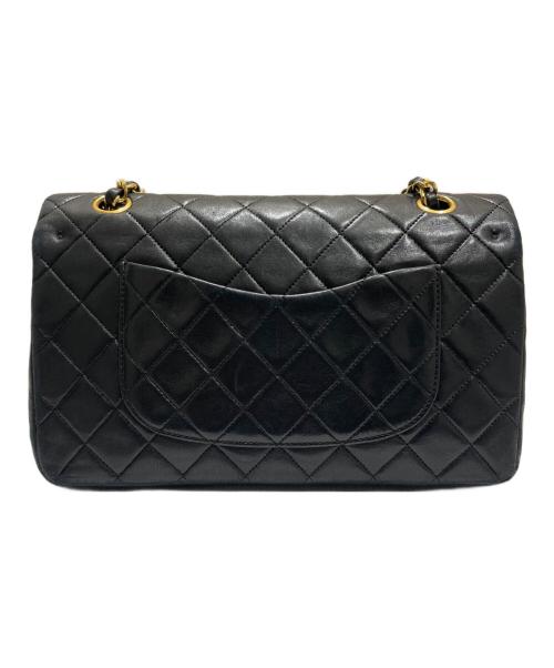 CHANEL（シャネル）CHANEL (シャネル) マトラッセ25/Wフラップチェーンショルダーバッグ ブラック×ゴールド サイズ:25の古着・服飾アイテム