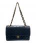 中古・古着 CHANEL (シャネル) マトラッセ25/Wフラップチェーンショルダーバッグ ブラック×ゴールド サイズ:25：520000円