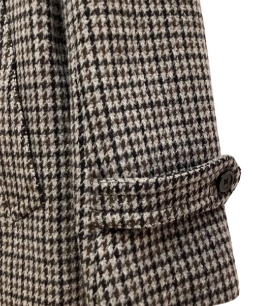 Saint Laurent Paris（サンローランパリ）Saint Laurent Paris (サンローランパリ) 14AW ハウンドトゥースダブルブレストウールコート グレー サイズ:44の古着・服飾アイテム