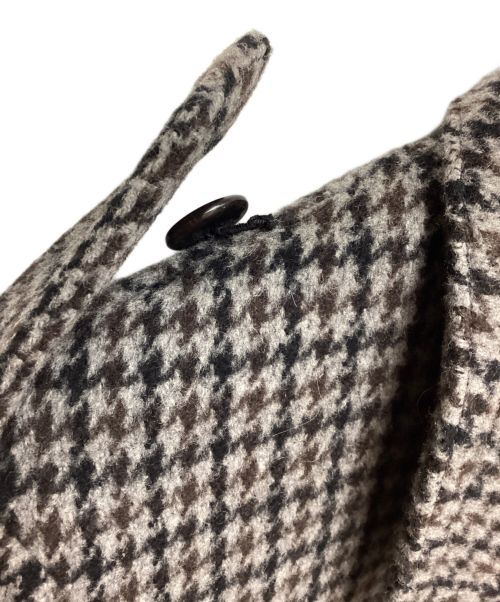 Saint Laurent Paris（サンローランパリ）Saint Laurent Paris (サンローランパリ) 14AW ハウンドトゥースダブルブレストウールコート グレー サイズ:44の古着・服飾アイテム