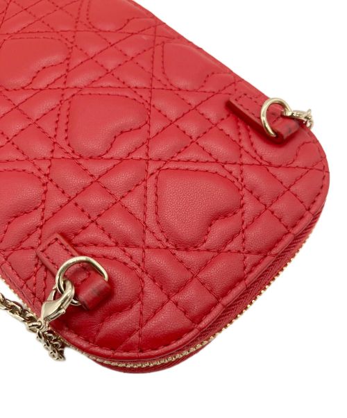 Christian Dior（クリスチャン ディオール）Christian Dior (クリスチャン ディオール) フォンホルダー レッドの古着・服飾アイテム