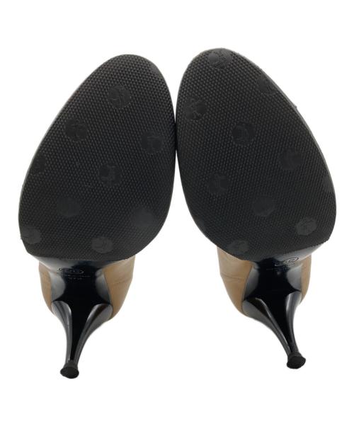 CHANEL（シャネル）CHANEL (シャネル) バイカラーパンプス ブラック×ベージュ サイズ:37 1/2の古着・服飾アイテム