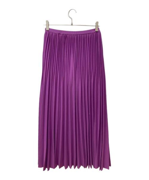 DRAWER（ドゥロワー）DRAWER (ドゥロワー) 18Gプリーツニットスカート 6524-299-1534 パープル サイズ:Freeの古着・服飾アイテム