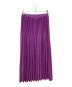 DRAWER（ドゥロワー）の古着「18Gプリーツニットスカート 6524-299-1534」｜パープル