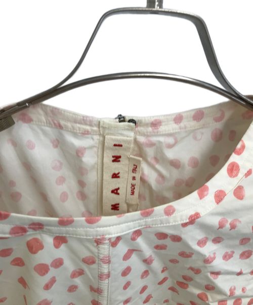 MARNI（マルニ）MARNI (マルニ) ワンピース ホワイト×ピンク サイズ:38の古着・服飾アイテム