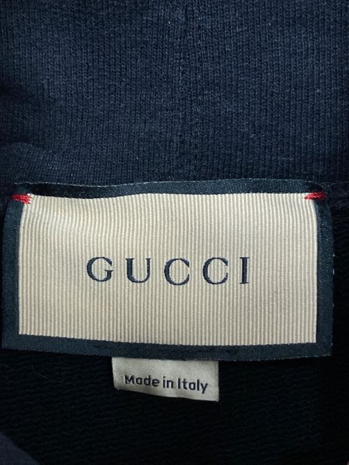 GUCCI（グッチ）GUCCI (グッチ) Blade Print Hoodie（ブレードプリントパーカー） ブラック サイズ:XLの古着・服飾アイテム