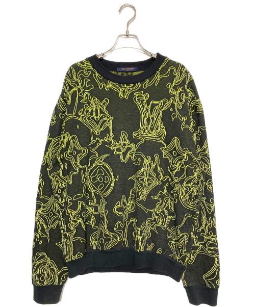 LOUIS VUITTON（ルイ ヴィトン）LOUIS VUITTON (ルイ ヴィトン) インサイドアウトモノグラムニット ブラック サイズ:Lの古着・服飾アイテム